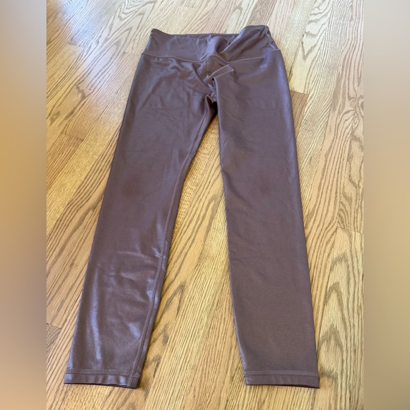 Brown Shiny Leggings - Athleta - Medium - Picture 3 of 4